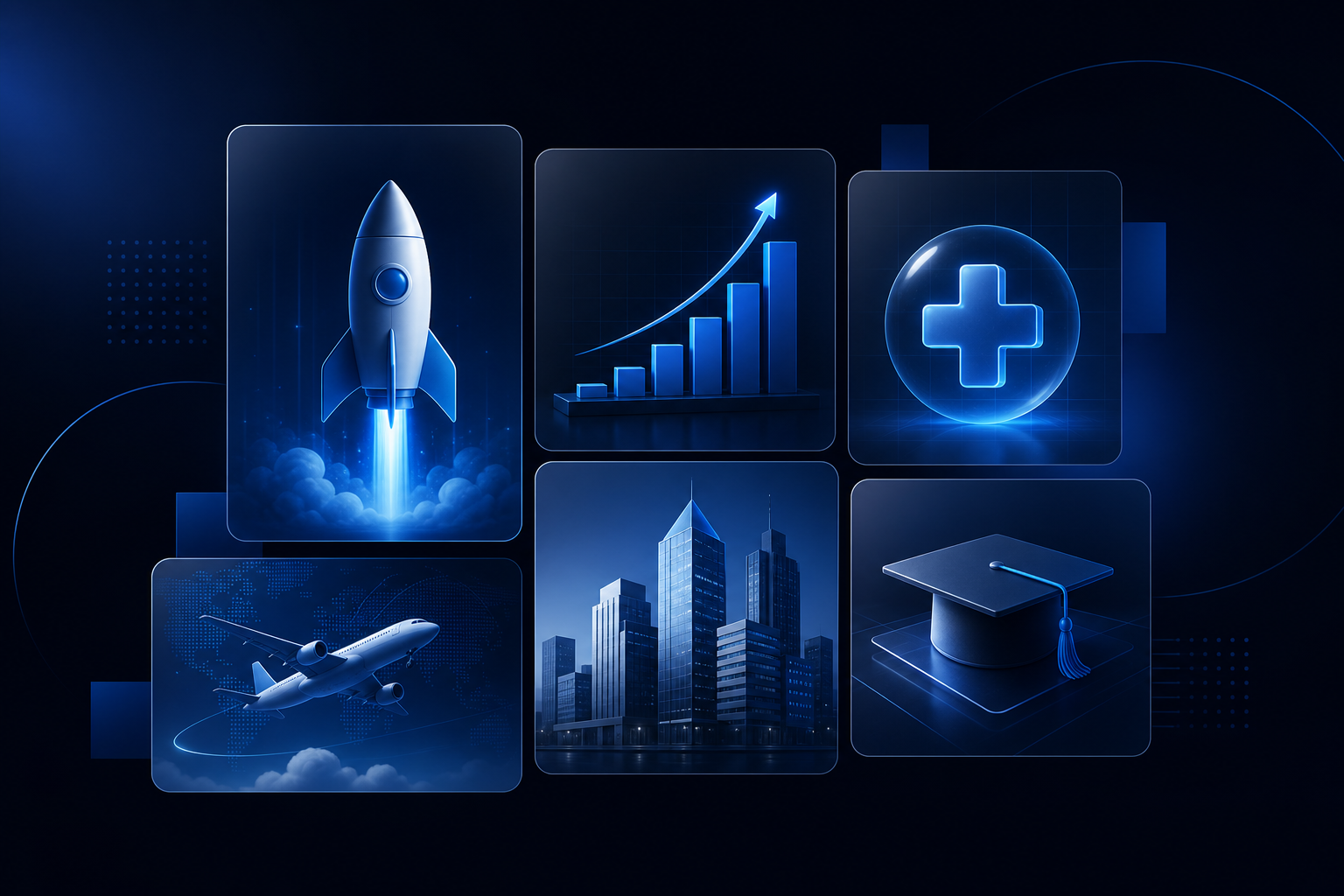 Industries and clients Razobyte works with — startups, healthcare, education, enterprise and more