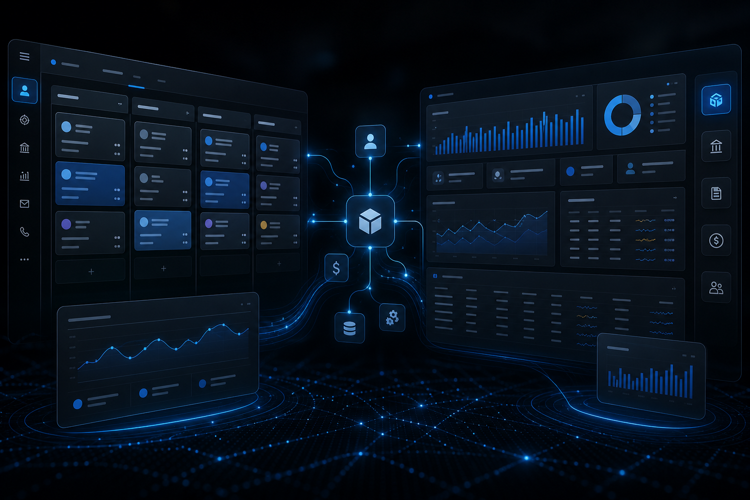Enterprise CRM and ERP dashboard systems by Razobyte